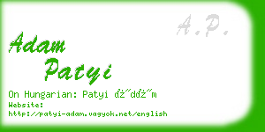 adam patyi business card